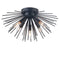 Indsutrial Sputnik Flush Mount Ceiling Light Black Light Fixture